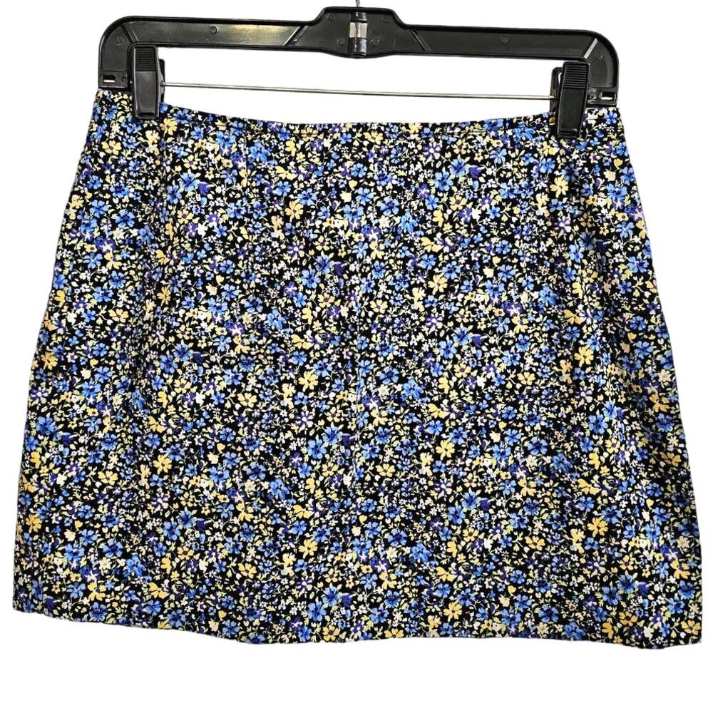 Vintage Express Ditsy Floral Stretch Cotton Mini Skirt Size 11/12